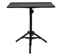 CORHAD Adjustable Projector Tray with Tripod Shelf and Laptop Stand, Alloy Projector Stand Table for Desks and Bedside Tables, Sturdy Construction and Easy Assembly with Height Range