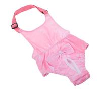 CORHAD Adjustable Washable Female Dog Diaper for Heat Cycle Soft Breathable Puppy Physiological Pant Reusable Sanitary Nappy for Female Dogs Comfortable Pet Period Underwear in Pink