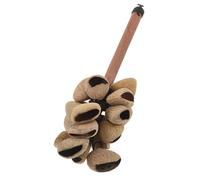 CORHAD African Tribal Wooden Hand Rattle Maracas with Lightweight Handle Plant Fruit Material Vibrant Sound Shaker for Adults for Music Classes Dance Accompaniments and Stage Performances