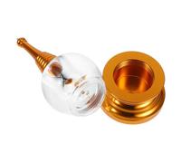 CORHAD Alloy Crystal Buddhist Pagoda Tower Ornament for Office Desk Meditation Decor Small Bodhi Offering Tower Sculpture for Home and Study Spiritual Blessing Accessory