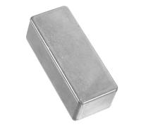 CORHAD Aluminum Project Box with Screw Sealed Design for Safe Storage, DIY Enclosure for Guitar Pedal and Internal Components, Silver Aluminium Alloy Case for Secure Guitar Effects