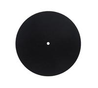CORHAD Anti-static Wool Turntable Platter Mat Diameter Non-slip Vinyl Record Mat for All Standard Platters with Label Recess and Vibration Dampening for Enhanced Sound Quality