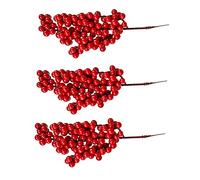 CORHAD Artificialfake Fruit Faux Cranberries Berry Branches Christmas Artificial Berry Realistic Home Decor Lifelike Bouquet