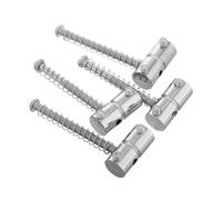 CORHAD Bass Parts Replacement 4 String Bass Bridge Saddles for Electric Guitar Acoustic Nut Saddle for Pure Sound (silver)