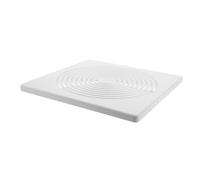 CORHAD Bathroom Fan Cover Plastic Exhaust Grille with Springs 12x12 Inch | ABS Plastic Grille Cover, Quiet Ventilation Aid, White Finish, for Wall Mount Exhaust Opening Replacement
