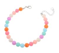 CORHAD Beaded Pet Necklace Small Dog Necklace Comfortable Wear Adjustable Fit ABS Material Recommended Size 5-7.5Kg Special Occasions for Cats and Dogs Pet Owners