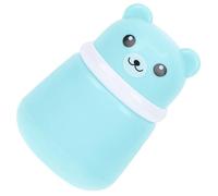 CORHAD Bear Powder Puff Box Infant Powder Container Baby Talcum Puff Case Blue Portable Leakproof for Newborn Grooming
