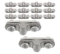 CORHAD Bicycle Mudguard Fixing Screws and Leg Clamp Clips 20pcs in Alloy for Stable Attachment and Support Rods, for Cycling on Rough Roads and Maintenance