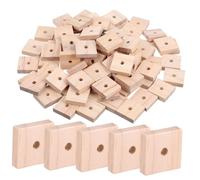 CORHAD Bird Chewing Parrot Toy 100pcs Natural Wood Blocks Diy Craft Potential for Parrot Biting