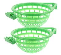 CORHAD Bird Nest Basin Nest Bowls Multi-purpose 2pcs Easy to Install and Remove Plastic Green Color for Meat Pigeon and Small Birds for Home or Store Use