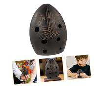 CORHAD Black Ceramic Ocarina 8-hole Musical Instrument for Beginners Children and Professional Performance Handmade Ethnic Wind Instrument Songbook
