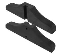 CORHAD Black Wood Divider Stand Feet Traditional Japanese Style 2pcs with Stable Base and Easy to Carry Design Room Divider Brackets for Homes and Offices
