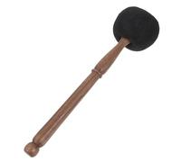 CORHAD Black Wool Felt Singing Bowl Mallet Medium Size Handmade Tibetan Sound Bowl Striker Wooden Stick for Meditation and Sound Therapy Accessories