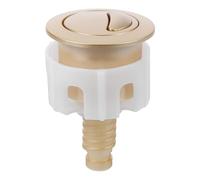 CORHAD Brass Toilet Flush Button Easy to Install with Universal Compatibility and User-Friendly Design Round Abs Dual Push Flushing Toilet Button and Modern Aesthetic for Bathroom
