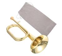CORHAD Brass Trumpet Bugle for Beginners with Beautiful Natural Sound and Sturdy Brass Material, for Military Orchestra Practice and Mastering Trumpet Playing Skills