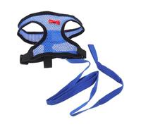 CORHAD Breathable Adjustable Chicken Harness with Extra-long Walking Leash for Geese and Ducks Comfortable Mesh Pet Pulling Rope for Outdoor Training and Easy Control Blue Random Color