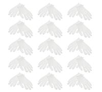 CORHAD Breathable Cotton Gloves White 15 Pairs for Sleeping, Moisturizing Hand Gloves for Women, Suitable for Overnight Use and Art Handling