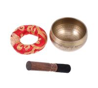 CORHAD Buddhist Sound Bowl Meditation Bowl for Yoga Reiki Gasket Mallet in Coppery Random Color