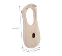 CORHAD Build Your Own Lyre Harp 7 String Diy Wooden Harp Kit Musical Craft for Boys and Girls Adults Unfinished