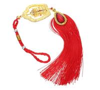 CORHAD Car Prayer Wheel Pendant for Rearview Mirror Hanging Ornament, Alloy Material Polyester Tassel, Decorative and Drive Bad Luck Away, Suitable for Car Interior Or Doors, Lightweight