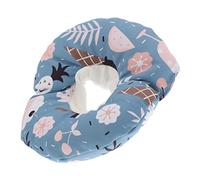 CORHAD Cat Collar with Soft Padded Design Ice Cream Pattern Protective Elizabethan Collar to Prevent Licking and Biting Suitable for Cats and Small Dogs Post-surgery and Grooming