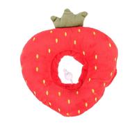 CORHAD Cat Recovery Collar Comfortable Elizabethan Cone for Cats and Dogs Soft Breathable Design Prevents Biting and Licking after Cute Fruit Pattern Strawberry