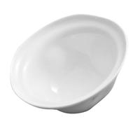 CORHAD Ceramic Rice Bowl Round White Serving Bowl for Noodles and Soup