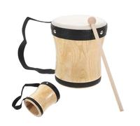 CORHAD Children Bongo Drum Music Instrument Toy with Smooth Surface and Synthetic Material for Concert and Music Celebrations in Black