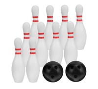 CORHAD Children's Bowling Set 30cm Pins and 10 Plastic Balls, Toddler Bowling Game for Indoor and Outdoor Play, Large Size Toddler Sports Toy for Boys and Girls Age 2-5