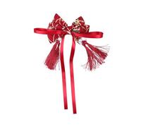 CORHAD Chinese Style Hair Clip Bowknot Design with Tassel for Ancient Headdress Hair Accessories for Chinese Year Celebration