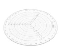 CORHAD Circle Template Drawing Tool for Arts and Crafts, Plastic Centering Tool Circular Shape for Finding Center and Drawing Circles on Wood and Plastic Materials