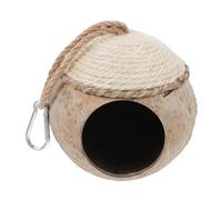CORHAD Coconut Shell Bird's Nest Natural Pet Nest for Small Animals Bird House for Budgies