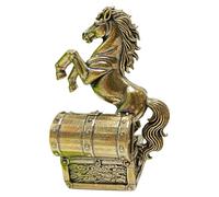 CORHAD Copper Horse Statue and Versatile Design, Modern Classical Feng Shui Horse Decor with Exceptional Craftsmanship Metal Ornament for Home Setting and Indoor Tabletop Decoration