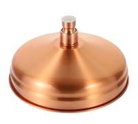 CORHAD Copper Rainfall Shower Head 7.87 Inch Red Fixed Sprinkler with Silicone Nozzles Practical for Bathing Time in Bathrooms