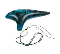 CORHAD Creative Ocarina Musical Instrument in Blue Made of Dolomite for Beginners to Practice and Play