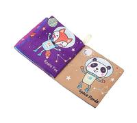 CORHAD Crinkle Early Education Cloth Book for Boy Girl Tear Resistant Soft Sensory with Patterns Stimulates Language and Cognitive Skills for Newborns