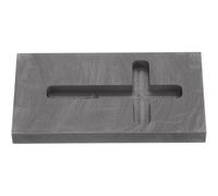 CORHAD Cross Shape Graphite Melting Mold Ingot Mold for Casting Metal Gold Silver Refining with Crucible for Jewelry Making