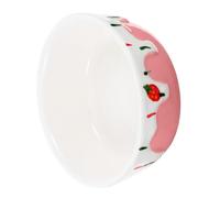 CORHAD Cute Ceramic Pet Food Bowl for Small Animals Bunny Chinchilla Feeding Dish Compact Design for Easy Storage Safe Food Grade Materials for Hamsters Rabbits