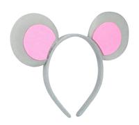 CORHAD Cute Mouse Ears Headband Animal Hair Hoop with Snug Fit for Women Playful Cartoon Mouse Accessory for Halloween Cosplay Party Whimsical Costume Decoration for Theme and Carnival