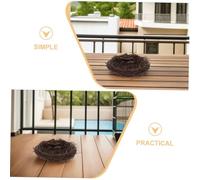 CORHAD Decorative Rattan Bird Nest Rustic Hanging Ornament for Garden and Easter Tree Decor Natural Woven Craft Bird House for Home and Outdoor Space Enhancing Rustic Charm