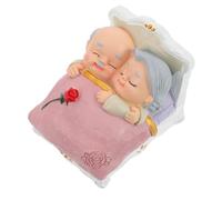 CORHAD Desktop Figurine Resin Elderly Couple Figurines Sturdy Material Birthday Gift for Grandparents Art Collection and Appreciation Home Décor Accent