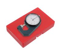 CORHAD Dial Thickness Gauge 0-10mm High Precision Thickness Tester with Flat Head for Leather Paper and Metal Measurement, Easy Operation Iron Material Suitable for Manufacturing