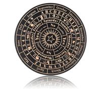 CORHAD Divination Board Pendulum Board Wooden Circular Dowsing Pendulum for Spiritual Ambiance Elegant Design Seeking Responses and Decorative Accent