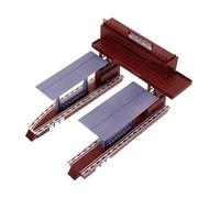 CORHAD DIY Railway Station Platform Model Lightweight Plastic Train Platform Accessory for Creative Educational Play Portable and Easy to Store Train Enthusiasts and Scale Model Builders