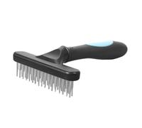 CORHAD Dog Grooming Rake Comb Pet De-shedding Tool for and Cats Ergonomic Handle for Design Efficiently Removes Mats and Loose