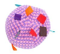 CORHAD Dog Squeaky Ball Toy for Small Dogs Puppy Plush Interactive Chew Teether Built-in Bell for Indoor Outdoor Play Funny Squeaky Toys to Keep Them Busy