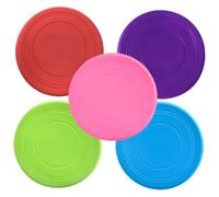 CORHAD Dog Throwing Disc Puppy Outdoor Toy Sturdy Floating Bite-Resistant Chew Training Flying Plate Toy for Interactive Outdoor Play