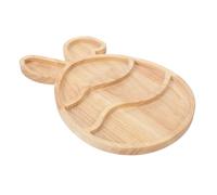 CORHAD Easter Bunny Shaped Pine Wood Serving Tray with Rustic Farmhouse Style, Secure Serving and Doubles as Display Tray for Spring Entertaining and Easter Celebrations