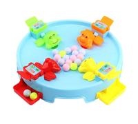 CORHAD Educational Frogs Eating Beads Board Game for Plastic Tabletop Plaything for Interaction Coordination Skill Development Multiplayer Family Fun Random Color