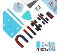 CORHAD Educational Magnetism Experiment Kit for Stem Learning Interactive Magnetic Forces with Versatile Components for Classroom Science Exploration and Physics Principles Random Color